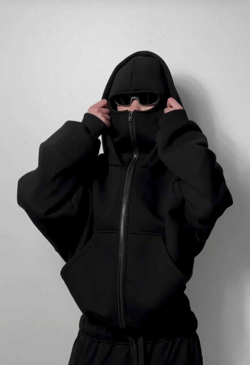 Balaclava Hoodie - Ninja Mask Hoodie for Streetwear Style | DWNTWN 